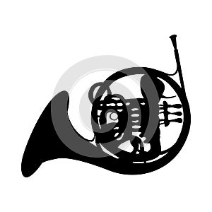 French Horn Silhouette