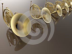 French horns orchestra