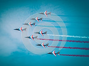 French Jets Formation Display at Airshow