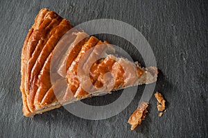French kingcake on chalkboard