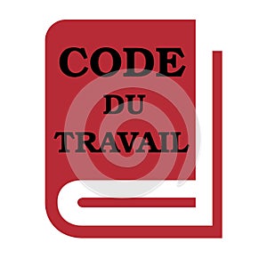 French labor code book called code du travail in French