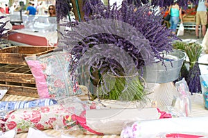 French lavender market stall