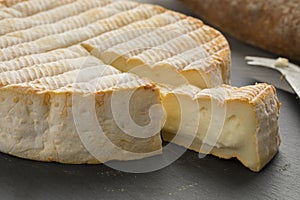 French Le Marcaire cheese on a cheeseboard