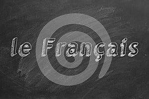 French learning concept