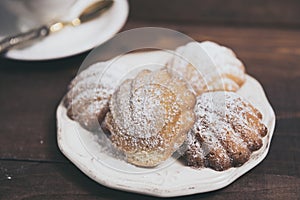 French madeleines with beurre noisette. photo