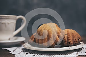 French madeleines with beurre noisette. photo