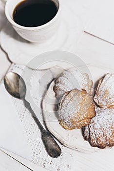 French madeleines with beurre noisette photo