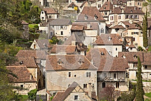 French Medieval Cliffside Village