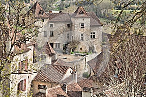 French Medieval Courtyard photo