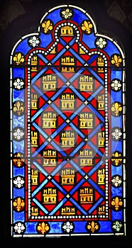 French Monarchy Symbols Stained Glass Sainte Chapelle Paris Fran