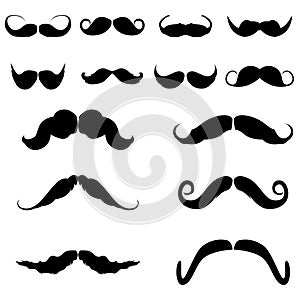 French moustache silhouette photo