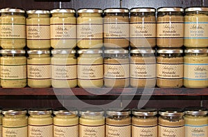 French mustard jars