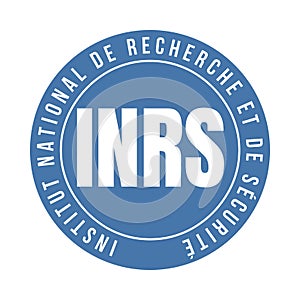 French national research and safety institute for the prevention of occupational accidents and diseases symbol in French language