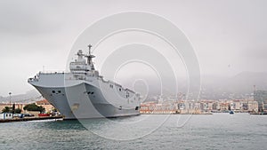 French navy Mistral class helicopter carrier