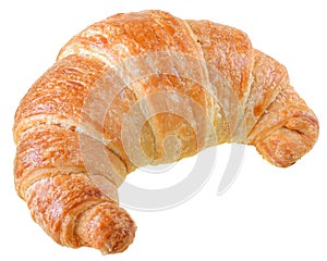 French pastry croissant isolated