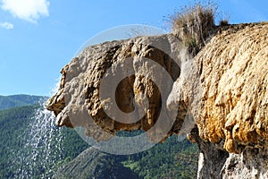 French Petrified Fountain of RÃ©otier in the Hautes-Alpes