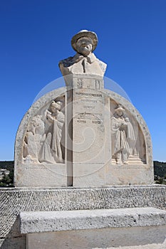 French Poet's Statue near ChÃÂ¢teau des Baux photo