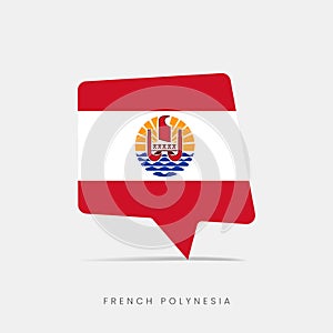 French Polynesia flag bubble chat icon
