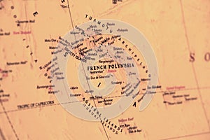 French Polynesia Map photo