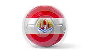 French Polynesia - national flag on soccer ball