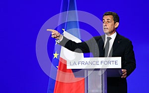 French president Nicolas Sarkozy