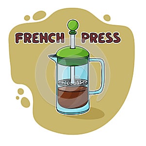 French Press for Coffee Brewing
