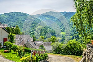The French Pyrenean village of Aydius. photo