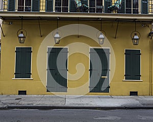 French Quarter Business Facade - Closed