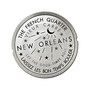 French Quarter New Orleans Louisiana Water Meter Sewerage Cover