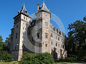 French Renaissance style castle in Goluchow, Poland