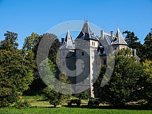 French Renaissance style castle in Goluchow, Poland