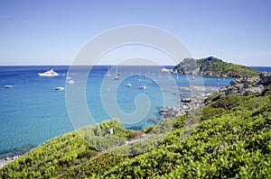 French riviera beaches, near to Saint-tropez