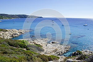 French riviera beaches, near to Saint-tropez