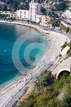 French riviera coastline