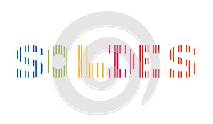 French sale sign with colorful barcode