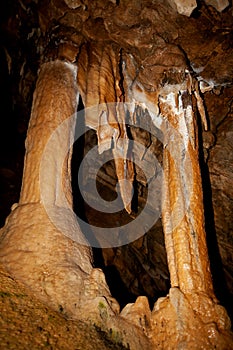 French scenery in grotte de la Deveze