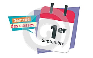 French 1 september calendar photo