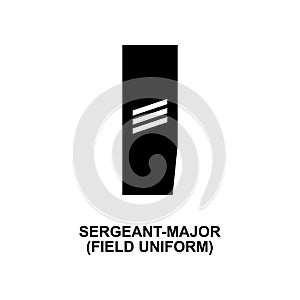 French sergeant major field uniform military ranks and insignia glyph icon