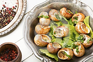 French snail dish