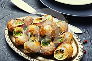 French snail dish