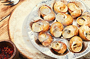French snail dish