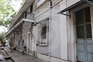 French styled architecture in Puducherry, India