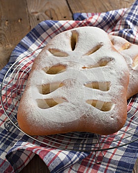 French sweet bread - Fougasse