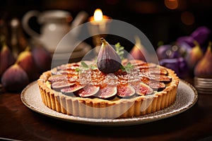 French tart, bakery. Irresistable fruit tart