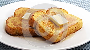 French toast with butter photo