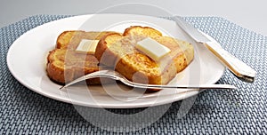 French toast with butter