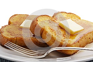 French toast with butter