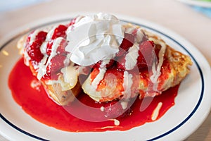 French toast filled with boston cream