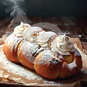 French Toast with Whipped Cream