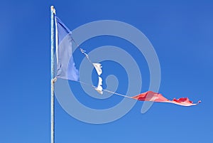 French torn flag